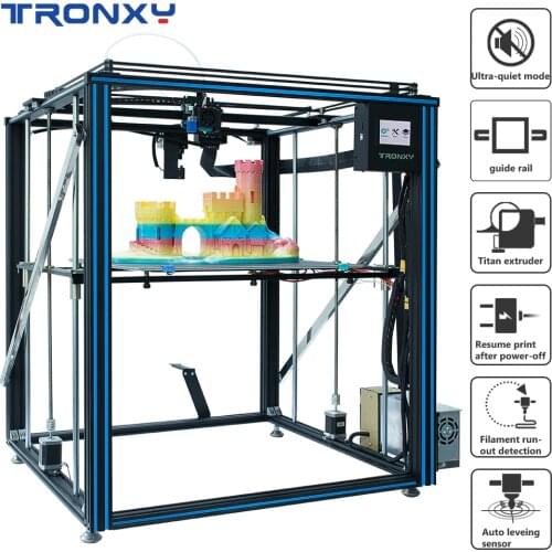 Tronxy X5SA-500 PRO Rapid Heating 3D Printer DIY Kits with Linear Guide Rail High Precision Large Size Ultra Quiet Auto Leveling