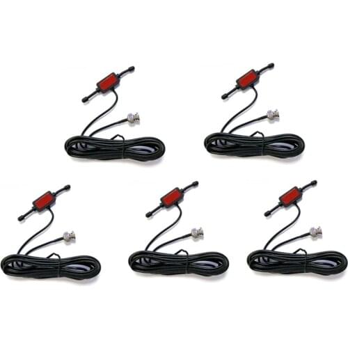 Lot 5PCS Radioddity Scanner Antenna for Uniden Motorola Full Band Radio Walkie Talkie BNC Glass Mount 4" Mobile Transceiver