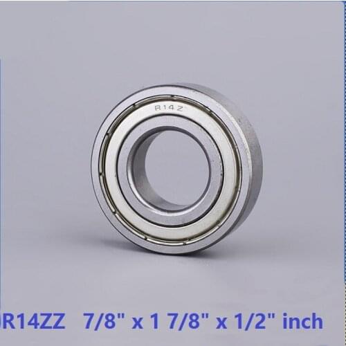 50pcs/lot R14ZZ R14Z R14 ZZ 7/8" x 1 7/8" x 1/2" inch Metal shielded Deep Groove Ball bearing 22.225x47.625x12.7 mm