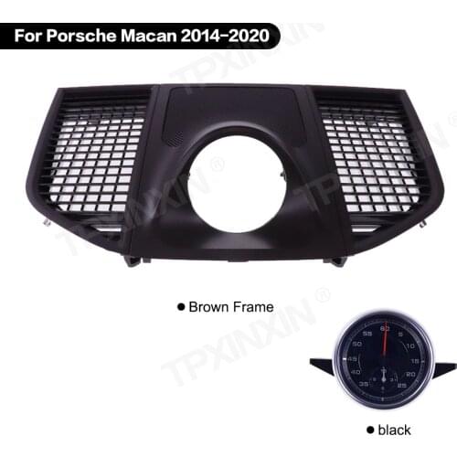 Car stopwatch for Porsche Macan 2014-2020 interior dashboard center clock compass time electronic meter clock accessional