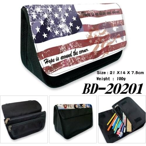 Country Flag USA UK Spain Sweden Designer Pencil Case Wallet Purse School Pen Zipper Bag