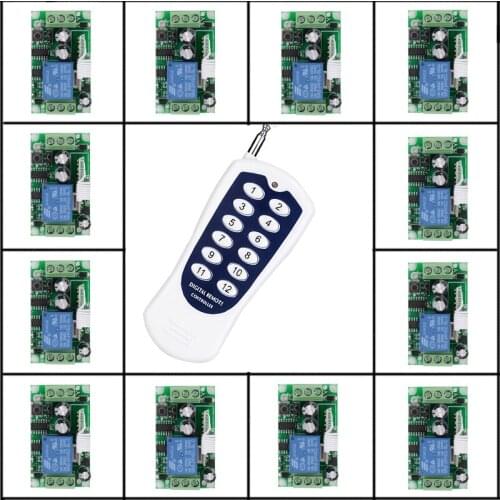 DC 24V 16 CH Relay Remote Switch 10A Relay Contact Wireless Switch NO COM NC Remote Circuit Breaker Wireless ON OFF rx tx 315433