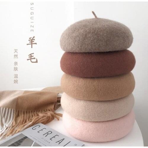 Kids Hat Teenage 2021 New Beret Hat Elegant Fashion Girl Cap