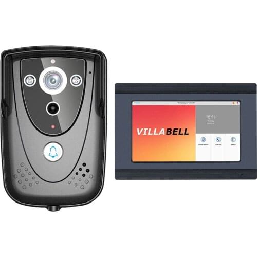 Home wifi video doorbell mobile phone remote color building villa video intercom access control