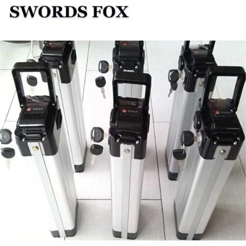 36V 20ah electric bike silver fish battery for 500w motor Top Discharge lithium battery Aluminum housing with Charger