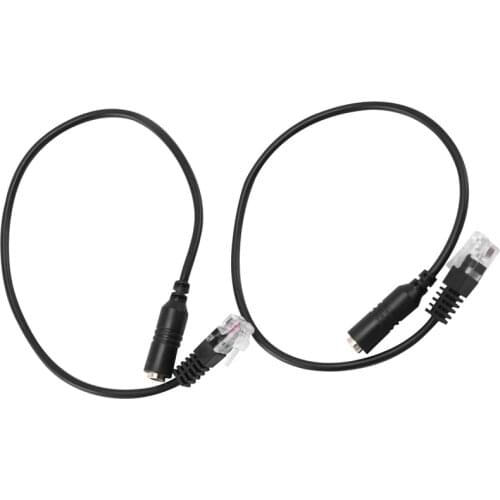 Hot2pc 3.5mm Stereo Audio Headset to Cisco Jack Female to Male RJ9 Plug Adapter Converter Cable Cord