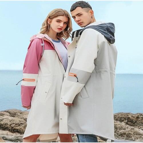 Fashion Adult Hooded Womens Raincoat Man Waterproof Coat Clothes Raincoat On Foot Motorcycle Cape Waterproof Hooded Raincoat