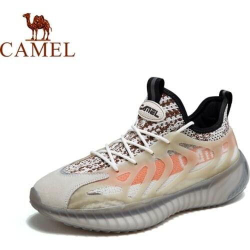 CAMEL Men Shoes Spring Summer Fashion Mens Sneakers Breathable Outdoor Sports Casual Fabric Mesh Shoes Running Jogging Shoes