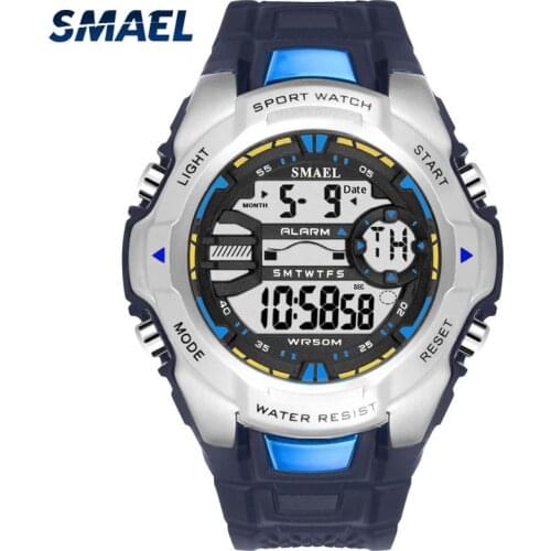 SMAEL Mens Watches Top Brand Luxury Military Man Army Alarm Chrono Sport Watch Men Gift Relojes Hombre Casual LED Digital Clock
