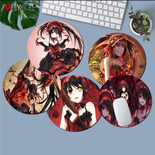 Non Slip PC Date a live Kurumi Tokisaki Natural Rubber Gaming mousepad Desk Mat gaming Mousepad Rug For PC Laptop Notebook