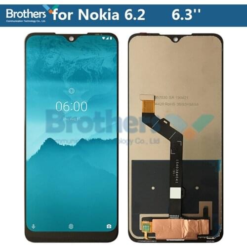 Original 6.3'' for Nokia 6.2 7.2 LCD Screen LCD Display for TA-1198 LCD Assembly Touch Screen Digitizer TA-1193 TA-1178