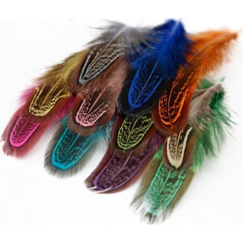 50Pcs/lot Multi Color 4-8cm Pheasant Plume Feather Natural Feathers for Home Decor Party Decorative & DIY Craft Jewelry Making