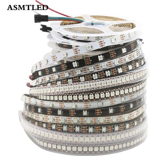 Full Color WS2812B Smart Pixel Led Strip 30/60/144leds/m Individually Addressable DC 5V Waterproof/Non-waterproof 1m/2m/3m/4m/5m