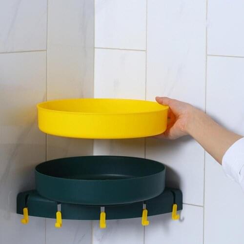 Easy to Install 2 Colors Rotating Cosmetic Storage Organizer Tools for Home