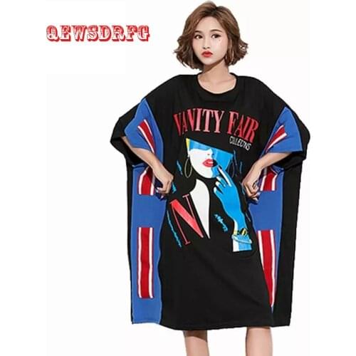 Летние платья больших размеров QEWSDRFG China At AliExpress