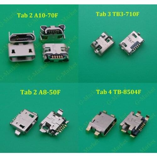 10pcs Mini Micro USB Charging Socket Port Connector Jack For Lenovo Tab 2 A10-70F ZA00 / TAB 4 8"TB-8504F TB-8504X