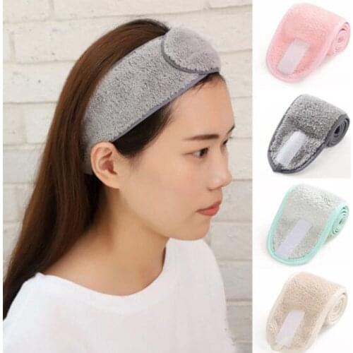 Cosmetic Wrap Tiara Turban Face Wash Adjustable Yoga Women Facial Toweling Bath Hairband Makeup Headbands SPA Salon Accessories