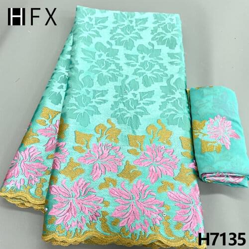 HFX Swiss Lace Fabrics African Lace 2021 High Quality Embroidery Brode Fabric Swiss Voile Lace In Switzerland For Sewing X5323