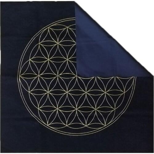 The Flower Of Life Crystal Lattice Soft Lightweight Tarot Cards Special Tablecloth Tarot Deck Game Table Cloth Board Games