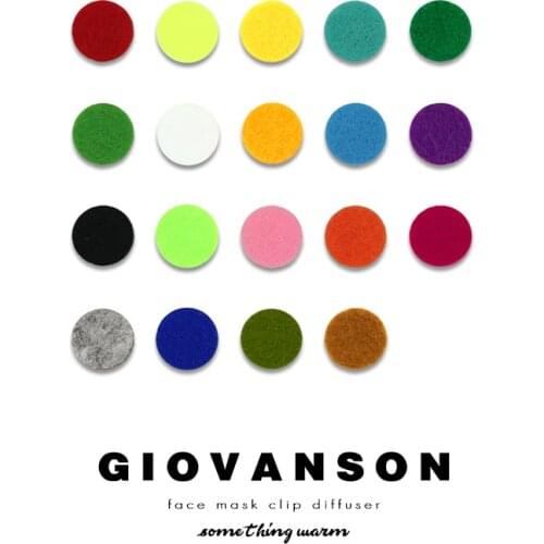 100pcs/lot 9mm/12mm/14mm Face Clip Diffuser Colorful Refills Felt Pads Fit Essential Oil Aroma Locket Random Color