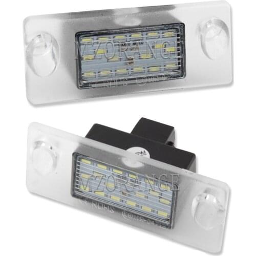 MIZIAUTO LED License Plate Light For Audi A3 A4 B5 96-01 S5 B5 S3/Sportback 97-03 A4/S4 Auto Number Plate Light Car products