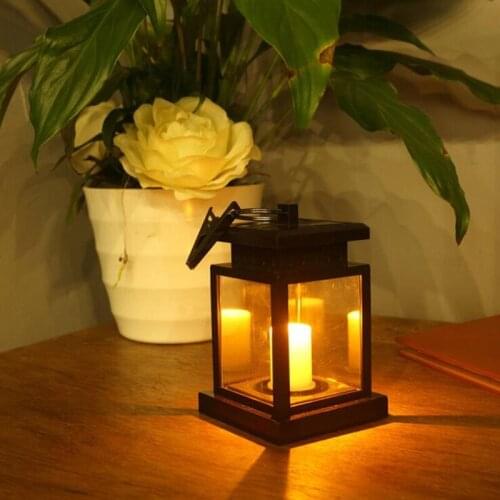 Solar Candle Lantern Solar Power LED Lamp Bulb Light Landscape Umbrella Tree Hanging LED Lantern For Garden Decoration