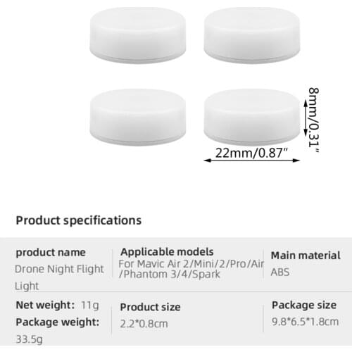 Universal LED Lamp Drone Night Flight Flashing Light for Mavic Air 2/Mavic Mini
