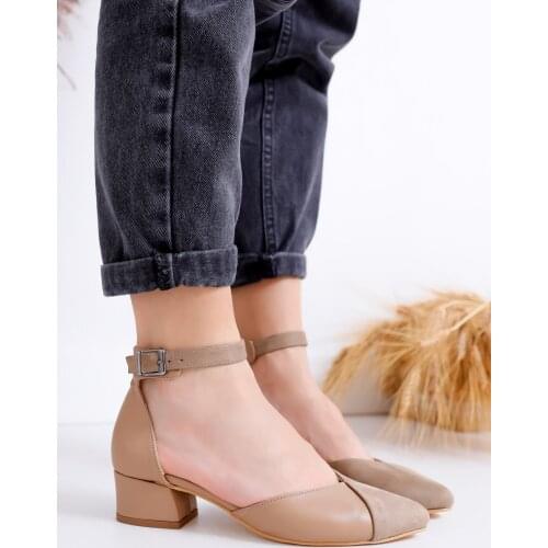 Holly Heels Mink Skin-Suede Shoes