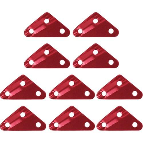 10 Pieces Camping Tarp Tent Guy Rope Line Tensioner, Triangle Shape with 3 Holes, Guyline Adjuster Tightener Runners