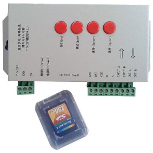 10X T-1000S SD card led pixel controller express free shipping