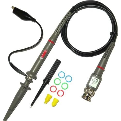 2Pcs / Lot Oscilloscope Probe P6020 20MHz X1 X10 Oscilloscope Clip Probe 100% Brand New High Quality