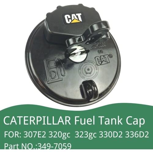 3497059 Fuel Tank Cap for CATERPILLAR Excavator CAT307E2/320gc/323gc 330D2 336D2 E320D E323D 324D E325D E336D Locks Caps Parts