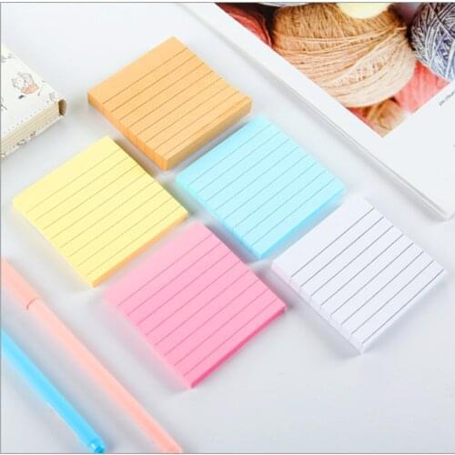 80 sheets/Set Color Self-Adhesive Memo Pad Sticky Note Page Marker Planner Paper Sticker School Supplies Post Office Stationery