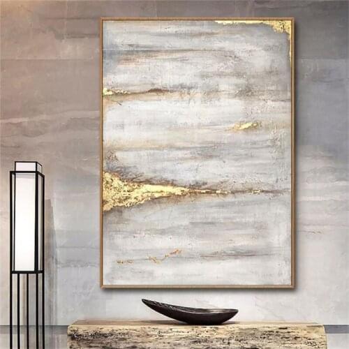Abstract gold Oil Painting 100% Hand painted gold canvas Oil Painting home Decoration wall painting art picture for Living Room