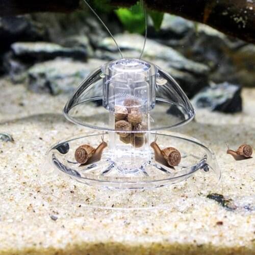 Aquarium Fish Plant Tank Plastic Clear Snail Trap Catcher Plants Pest Catch Box Leech Environment Clean Tool