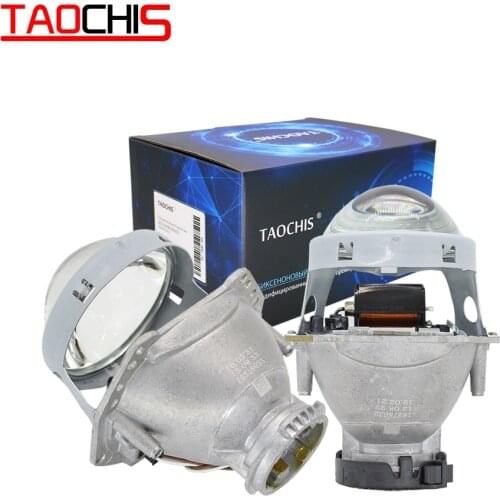 TAOCHIS 2pcs Auto Car Headlight 3.0 inch Bi-xenon Hella 3R G5 5 Projector lens Car styling Retrofit head light Modify D2s