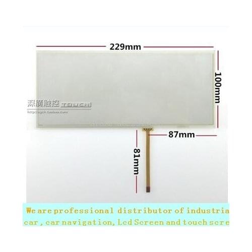 Free shipping 8.8 -inch 229 * 100 mm 4 wire resistive touch screen car DVD navigation touch screen BM car screen upgrade