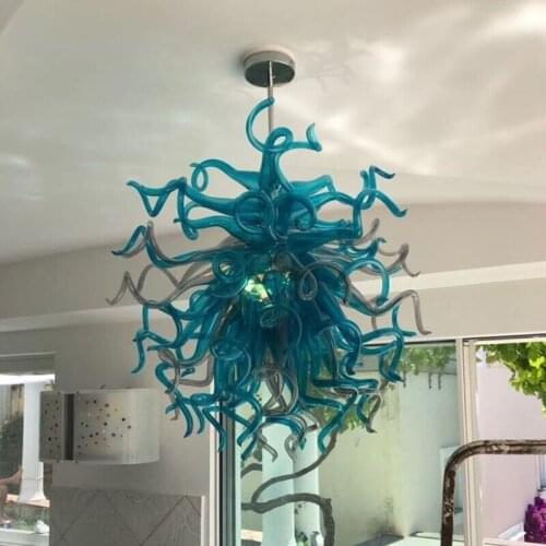 Flower Murano Clear Glass Chandelier Modern Blown Glass Crystal Murano Chandelier Lighting