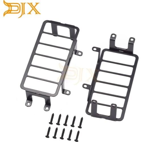 DJX Metal Simulation Side Light Cover Tail Lamp Cover Headlight Lampshade for 1/10 RC Crawler Car TRAXXAS TRX-4 G500 G60 6X6