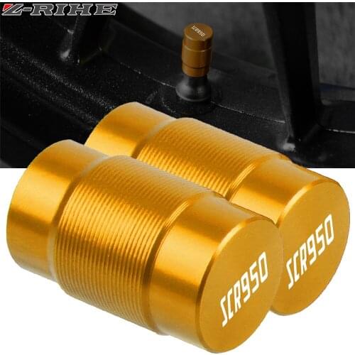 For YAMAHA SCR950 SCR 950 2017 2018 Motorcycle CNC Aluminum Accessorie Wheel Tire Valve Stem Caps CNC Airtight Covers SCR950