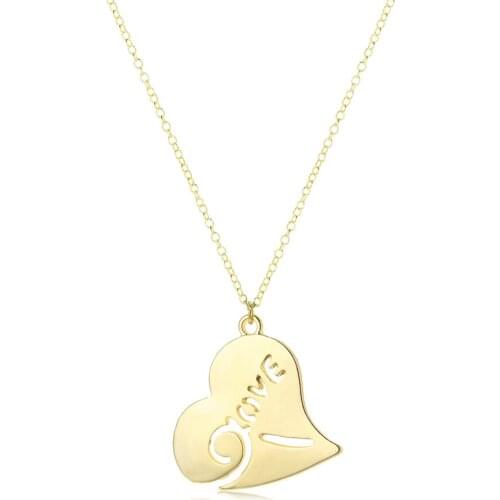 European and American popular heart pendant, love love lovers pendant gifts friends