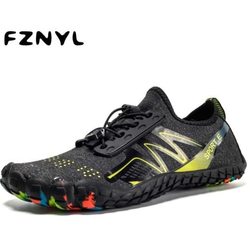 FZNYL 2020 Summer Men Sandals Breathable Quick Dry Sandal Outdoor Rubber Outsole Mens Beach Shoes sandale homme Big Size 35-47