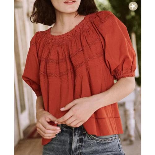 Gi xi shuer Womens Red Shirts
