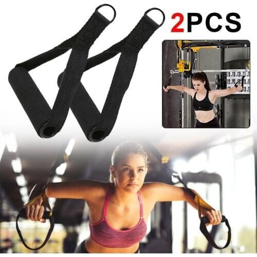 Gym Handle Extra Wide Foam Grips for Fitness Crossfit Lifting Pulling Workout Heavy Duty D-ring Pull Rope Cable Tube Accessories