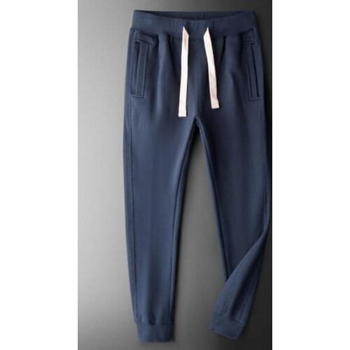 Sweatpants Mens Spring Leisure Sports Thin Section Cotton All-Match plus-Sized Size Trendy Ankle-Tied Large Size Trouser