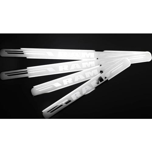 Car Stainless Steel Door Sill Scuff Plate for Dodge RAM 2018-2020