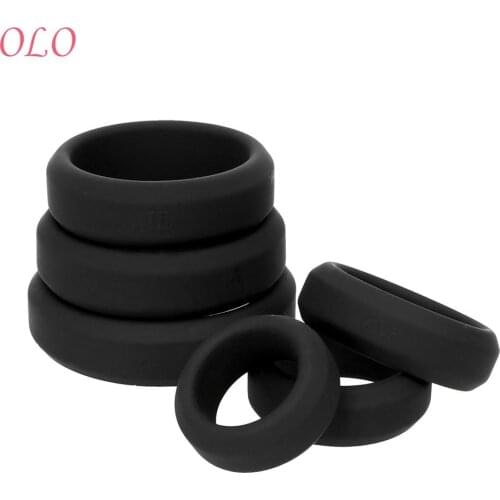 OLO Male Masturbator Cock Ring Sex Toys for Men Sex Product Penis Ring Silicone Delay Ejaculation