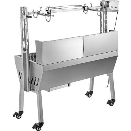 Rotary Grill 60KG Electric Charcoal Barbecue 60KG BBQ Stainless Steel Rotisserie Lamb