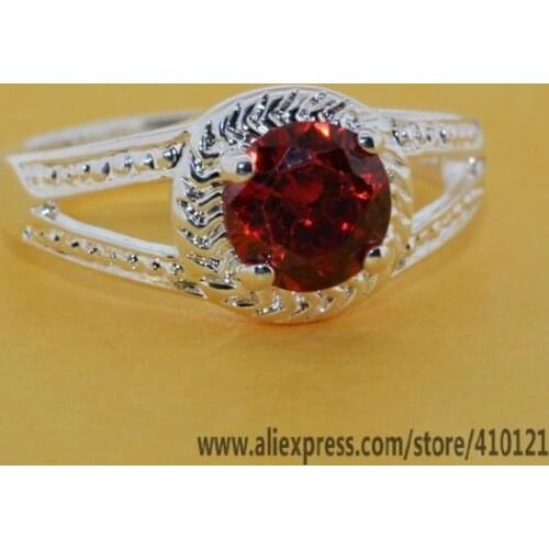 R219 Fine Wholesale Rings For Women Lady Gifts Jewelry Hot Sale Charms Fashion Jewelry Red Crystal Stone Rings