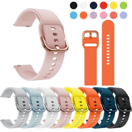 20mm 22mm Strap WOMEN Smartwatch Silicone Band Flower Watchband Soft Rubber Wrist Loop Girls Bracelet Man